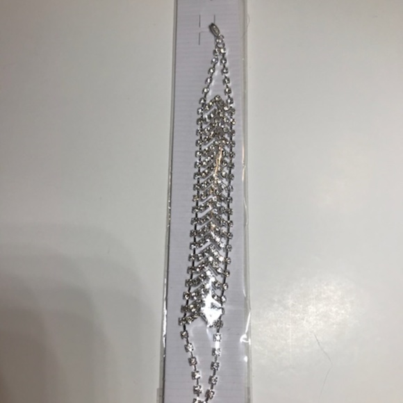 Stunning Sterling Silver Bracelet V‎ Shape CV - Picture 6 of 8